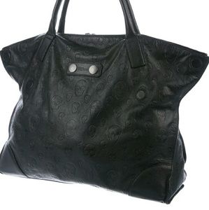 ALEXANDER MCQUEEN DE MANTA SKULL HANDBAG LEATHER